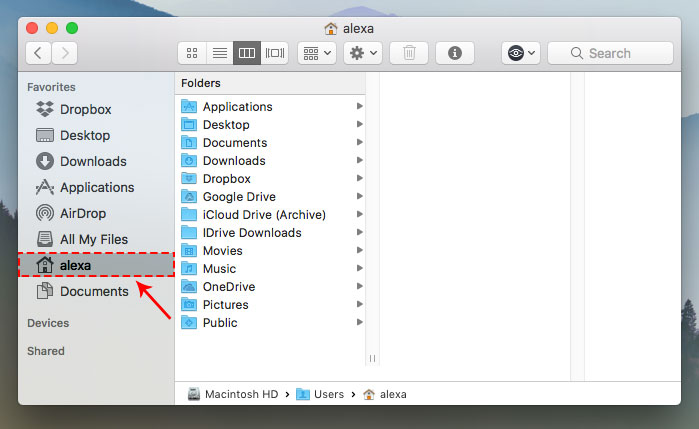 search for folders on a mac